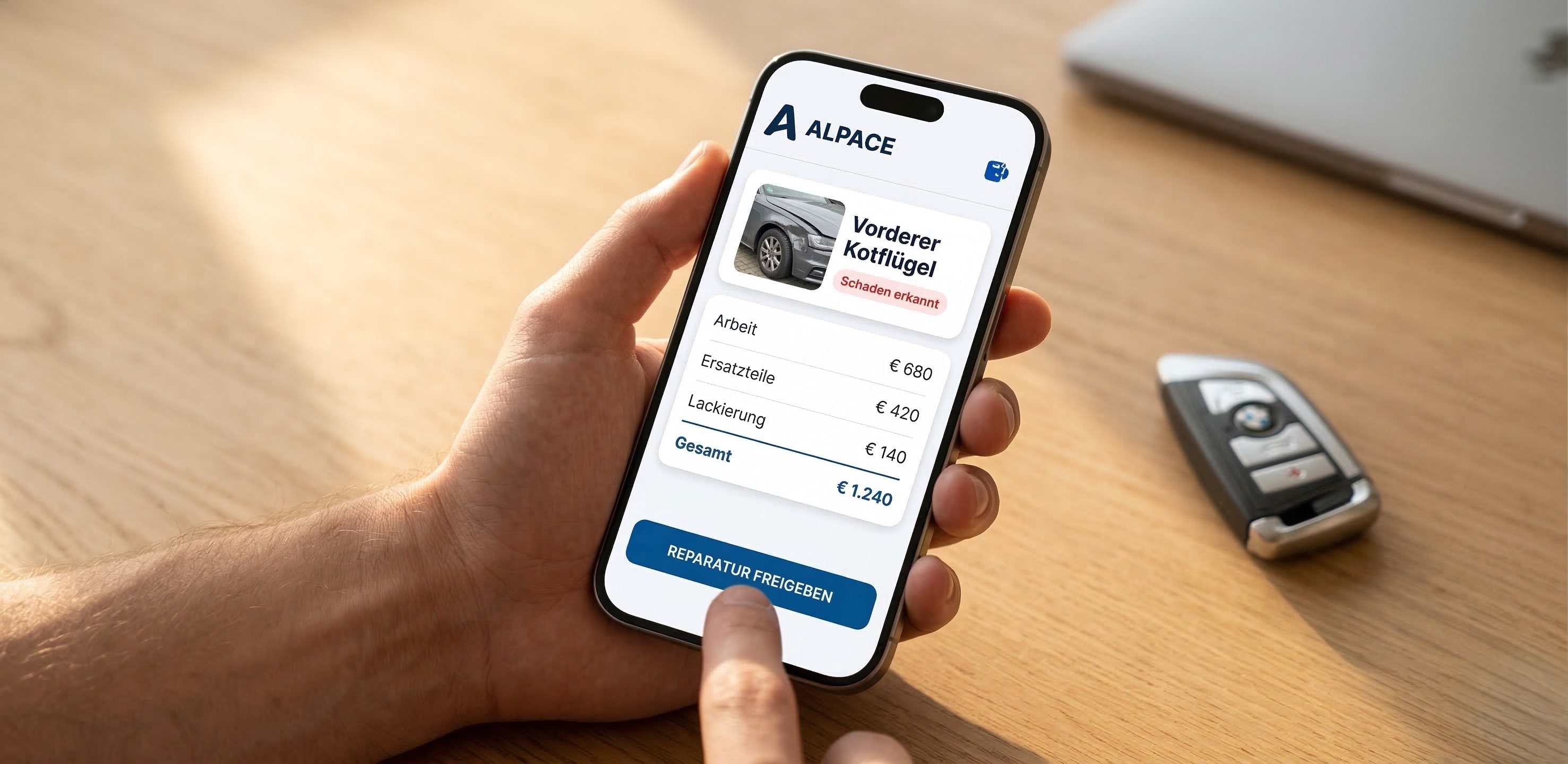 1-Click Kostenfreigabe App